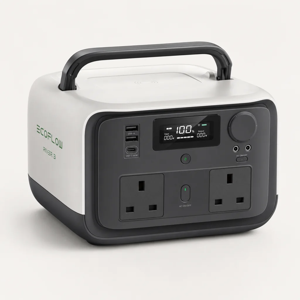 EcoFlow RIVER 3 — the compact, grab-and-go companion.