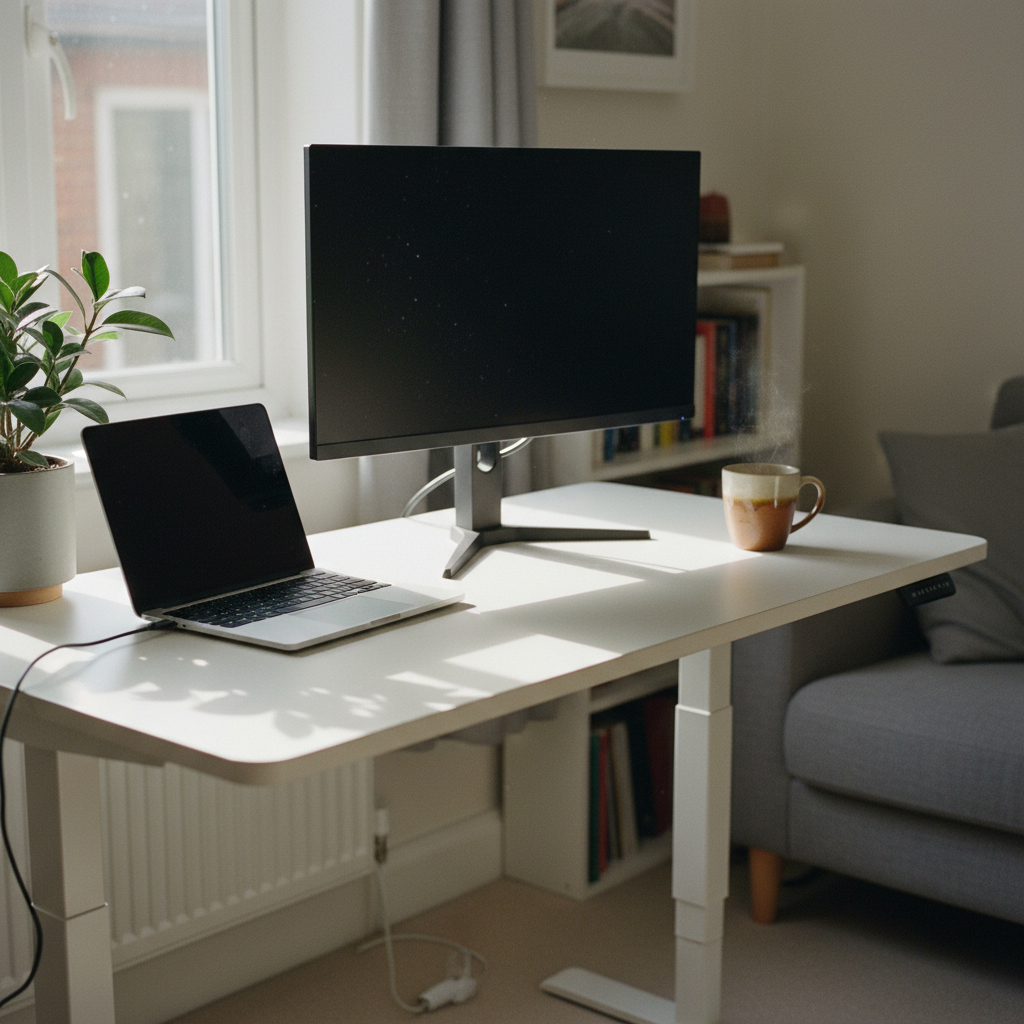 Height-adjustable desks have moved from niche to default for UK home offices in just three years.