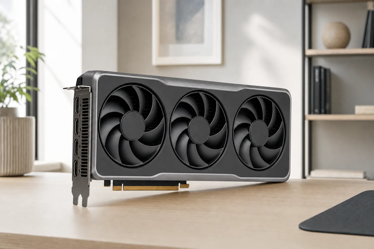 DisplayPort 2.1 Graphics Cards for High-Refresh 4K Gaming concept visualisation