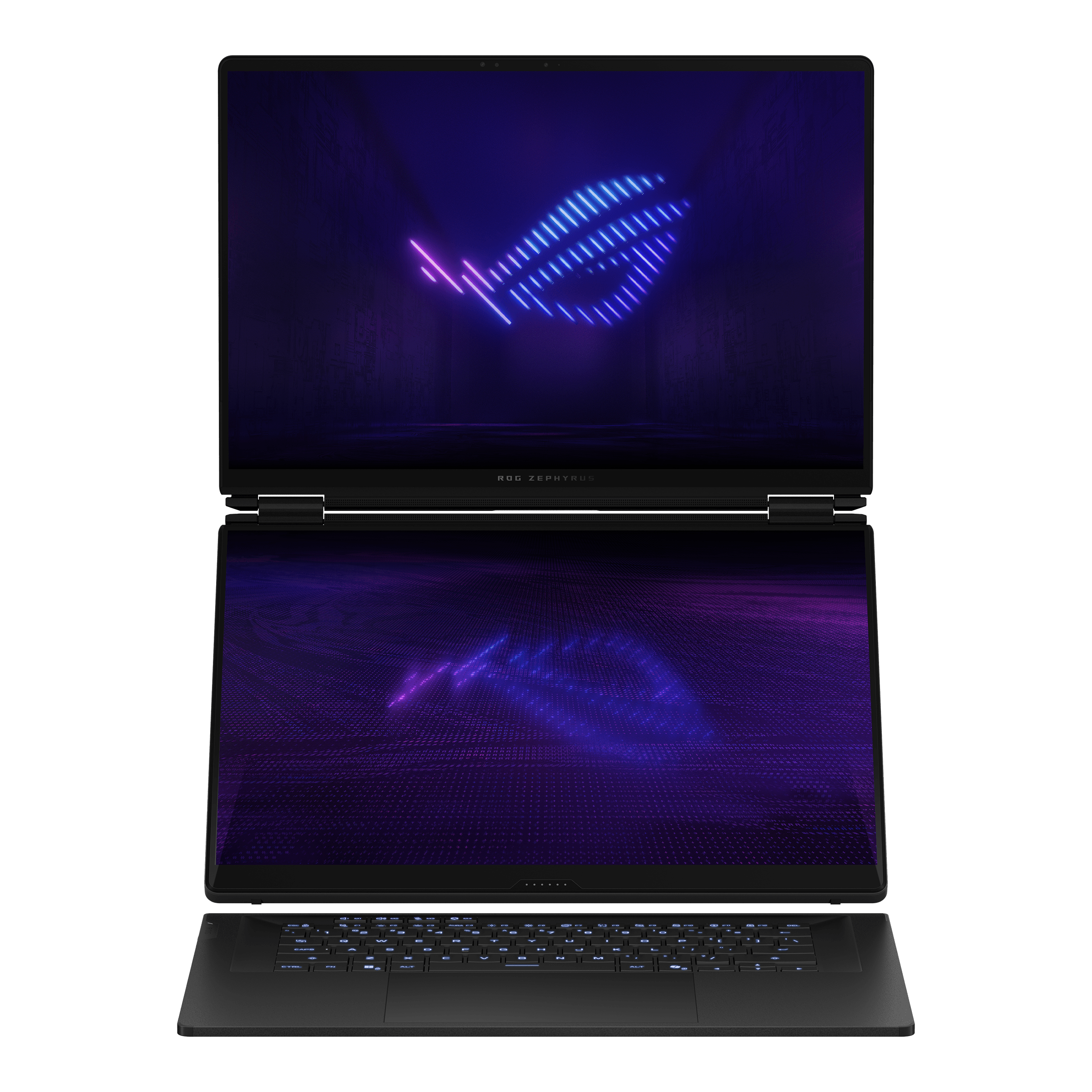 Product Spotlight image of Unboxing or close product reveal of an ASUS ROG gaming laptop from the 2026 range, showing the laptop and accessories laid out cleanly