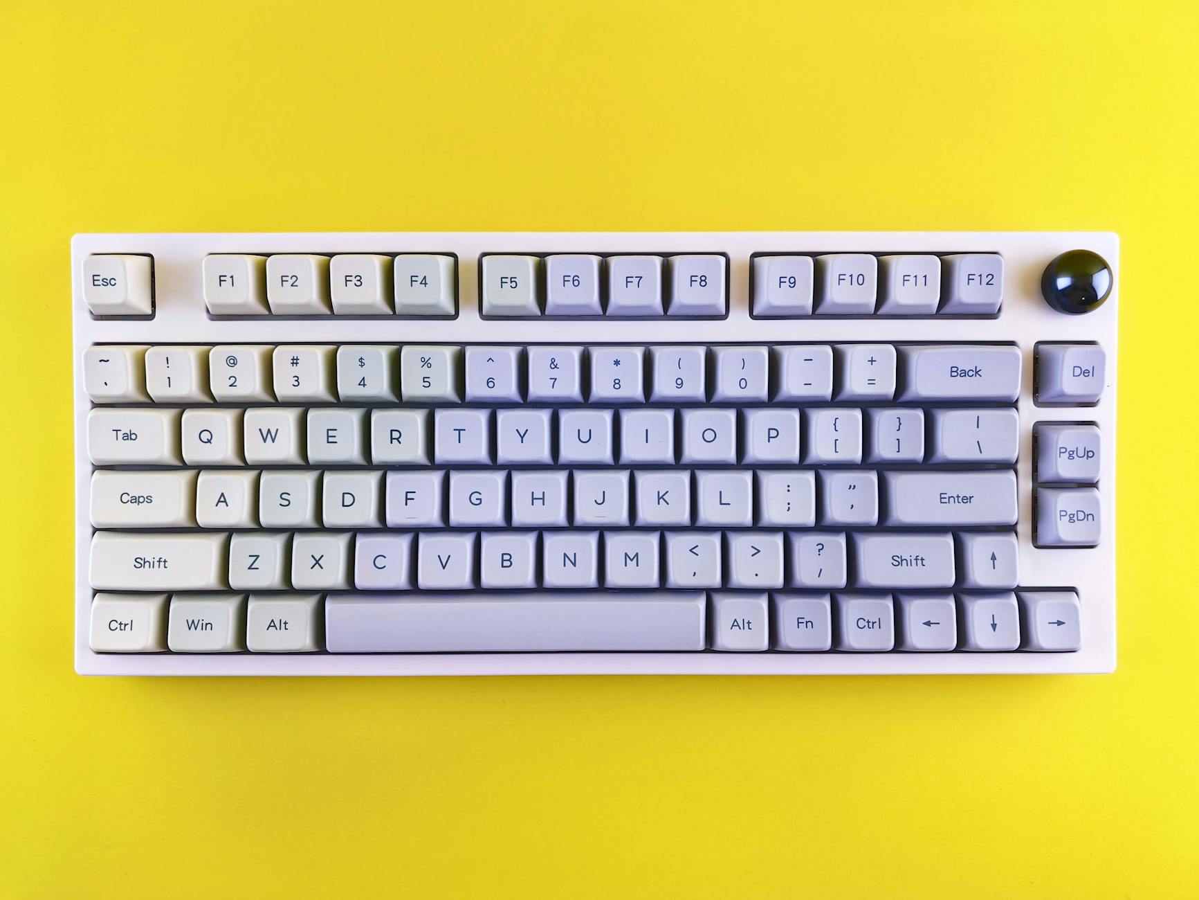 Hero image of Clean, well-lit product shot of the Keychron Q1 Pro on a desk, showing the full keyboard layout, aluminium body, and keycaps clearly — ideally shot from a slight overhead angle