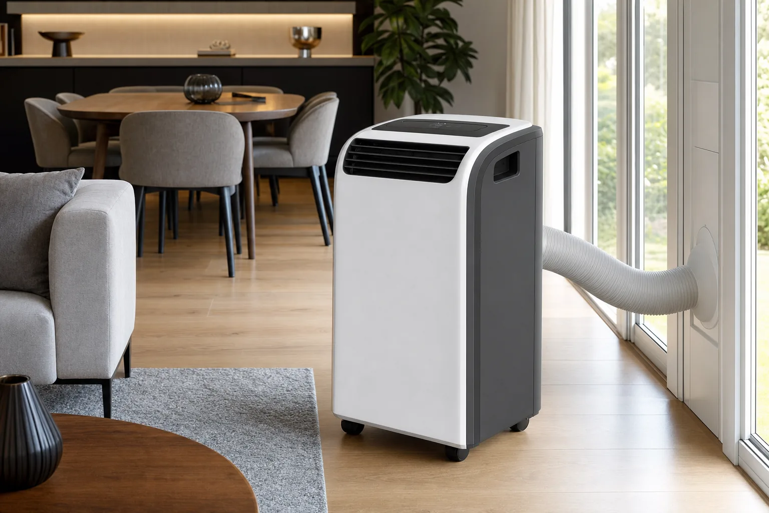 Best for big rooms: the powerful 11,500 BTU De'Longhi Pinguino PAC EX120 Silent.