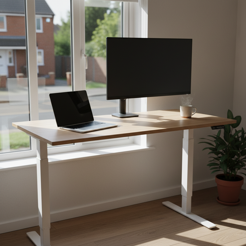 Height-adjustable desks have moved from niche to default for UK home offices in just three years.