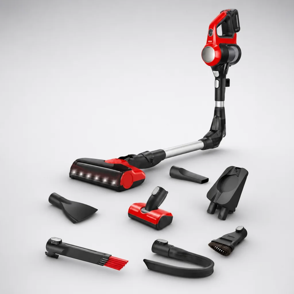 Bosch Unlimited 7 ProAnimal cordless stick vacuum in red