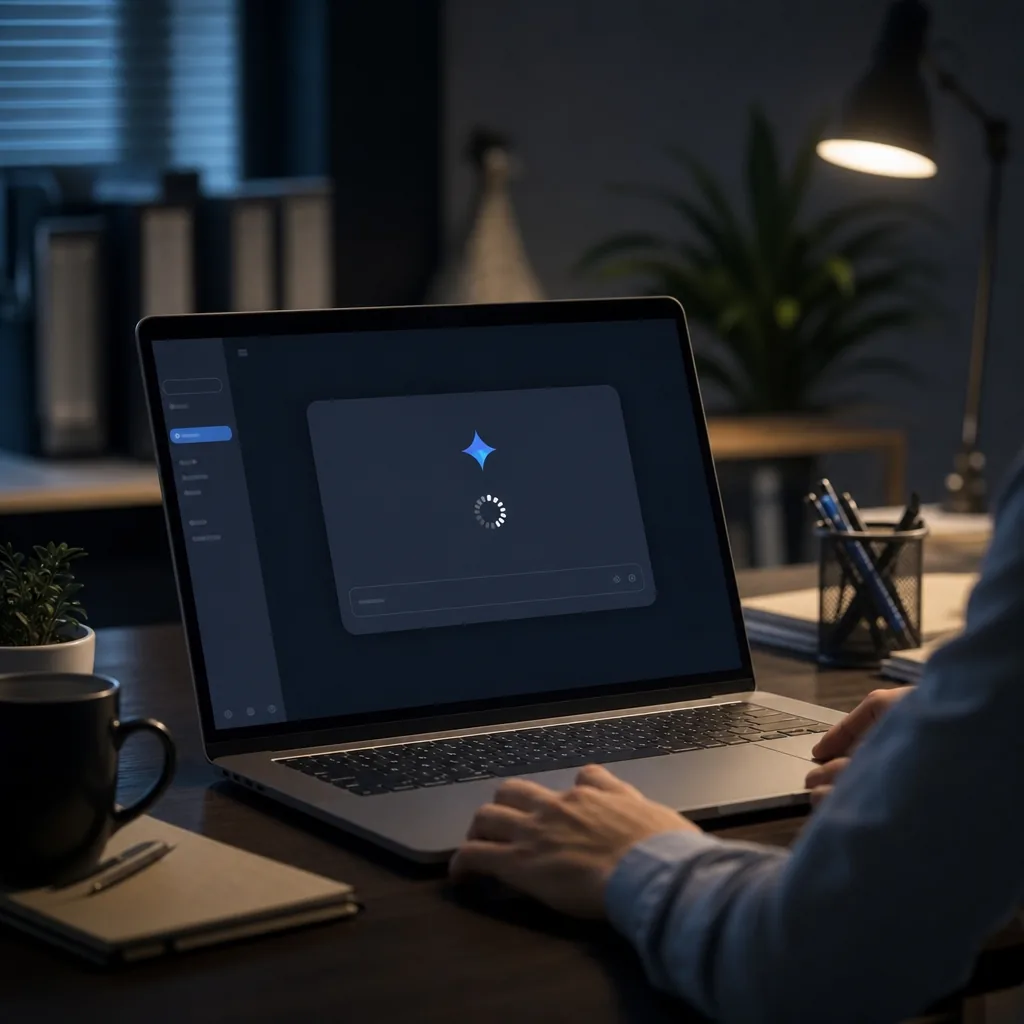 Software engineer typing on a laptop