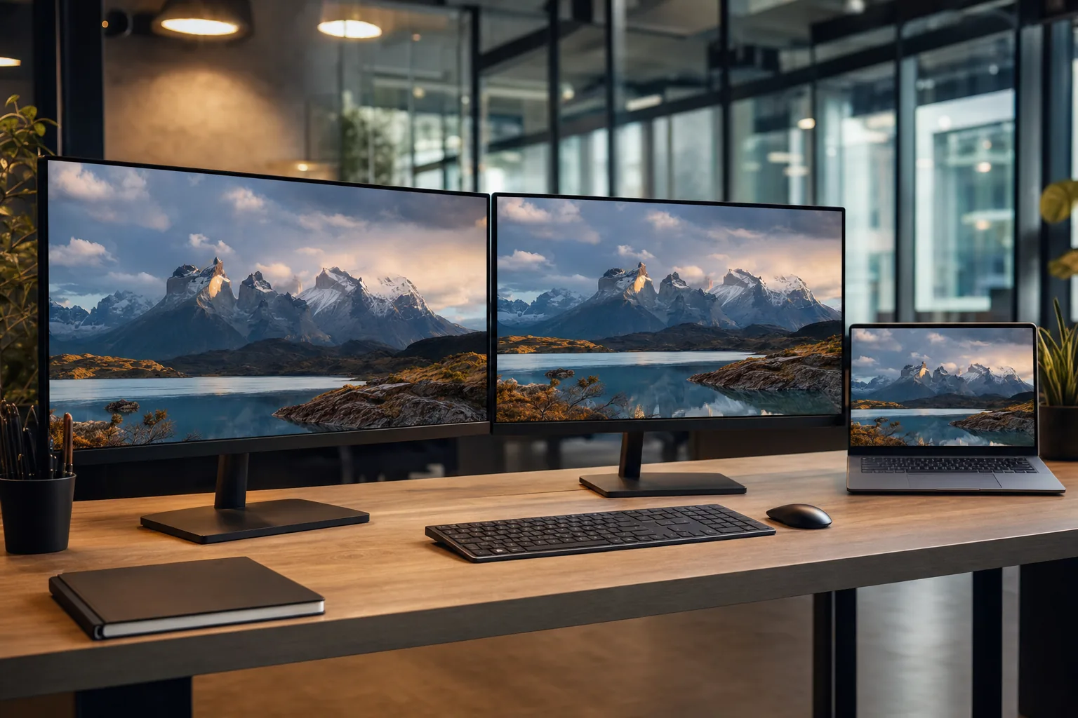how to set up dual monitors on a laptop uk illustration