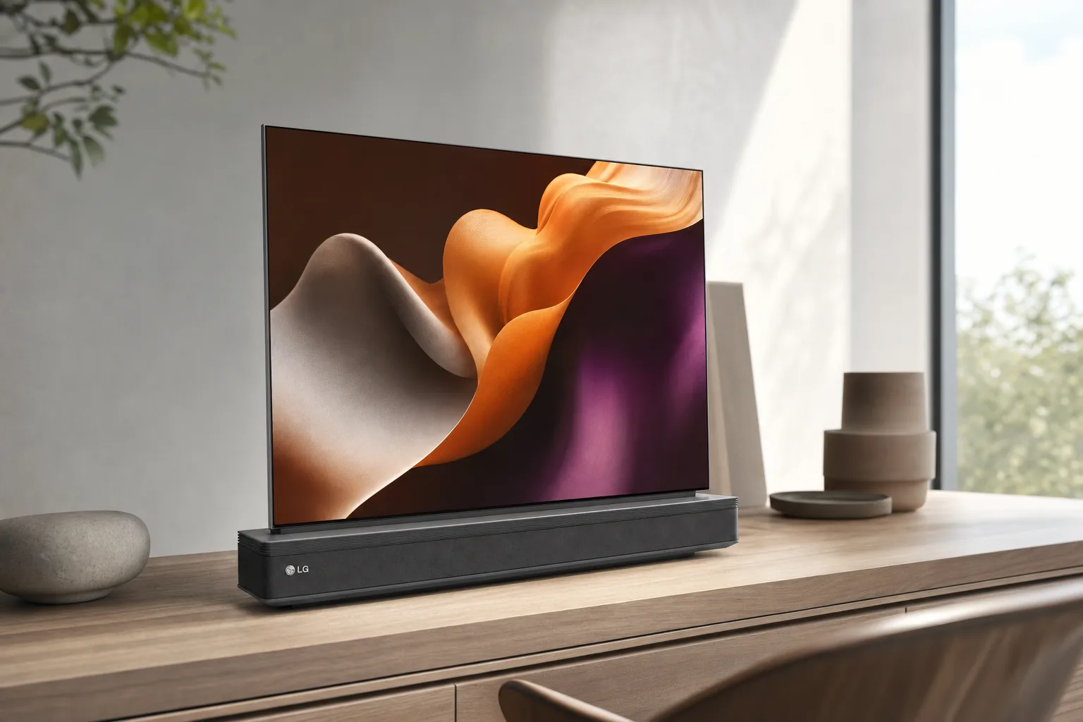 LG Wallpaper OLED W6 First Look concept visualisation