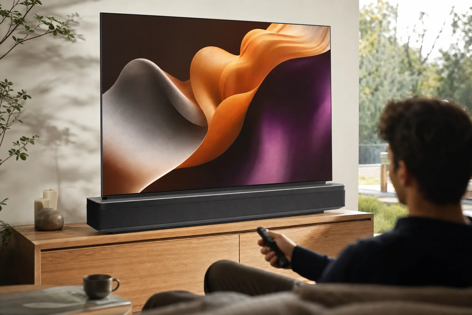 LG Wallpaper OLED W6 First Look concept visualisation