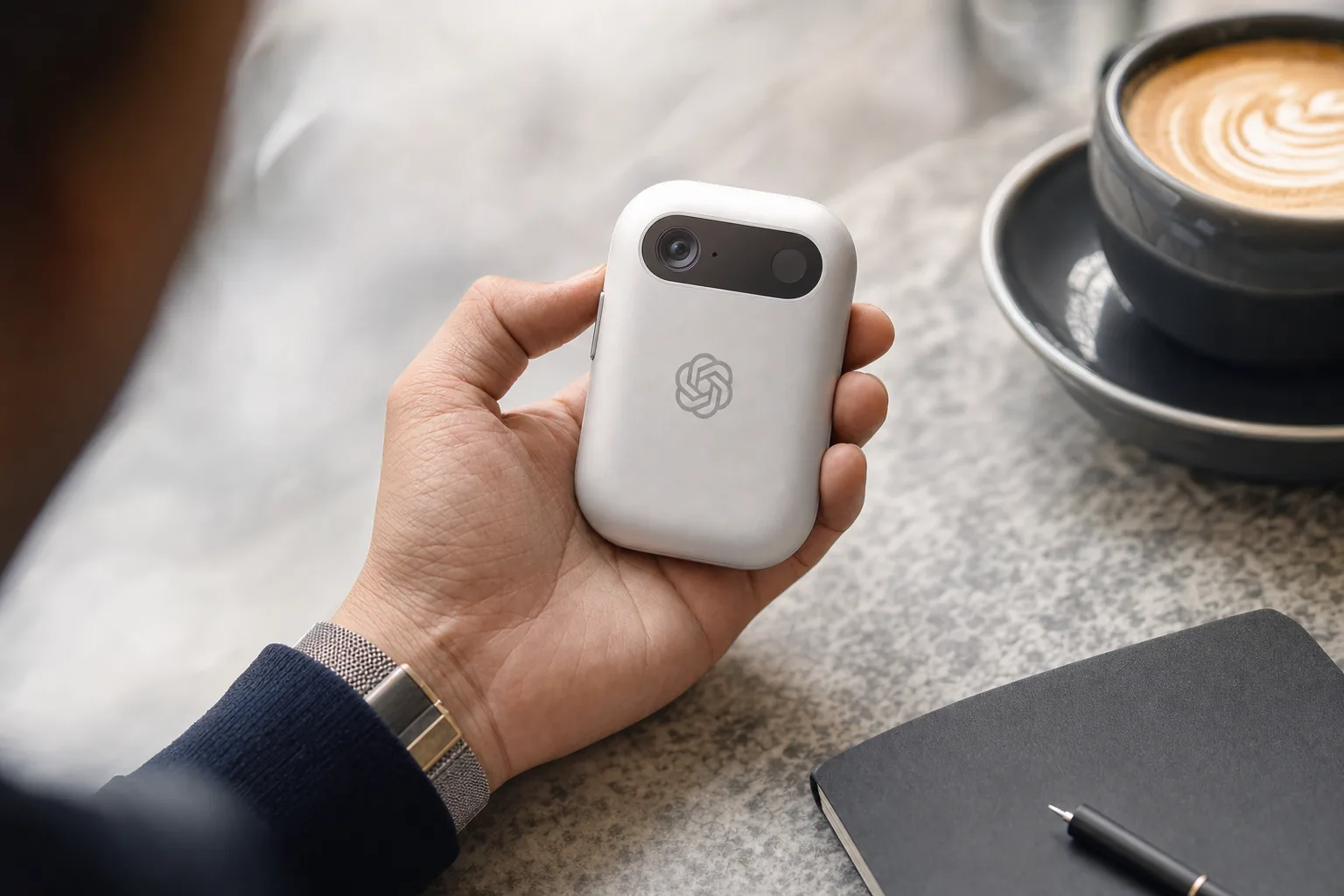 OpenAI and Jony Ive AI Device concept visualisation