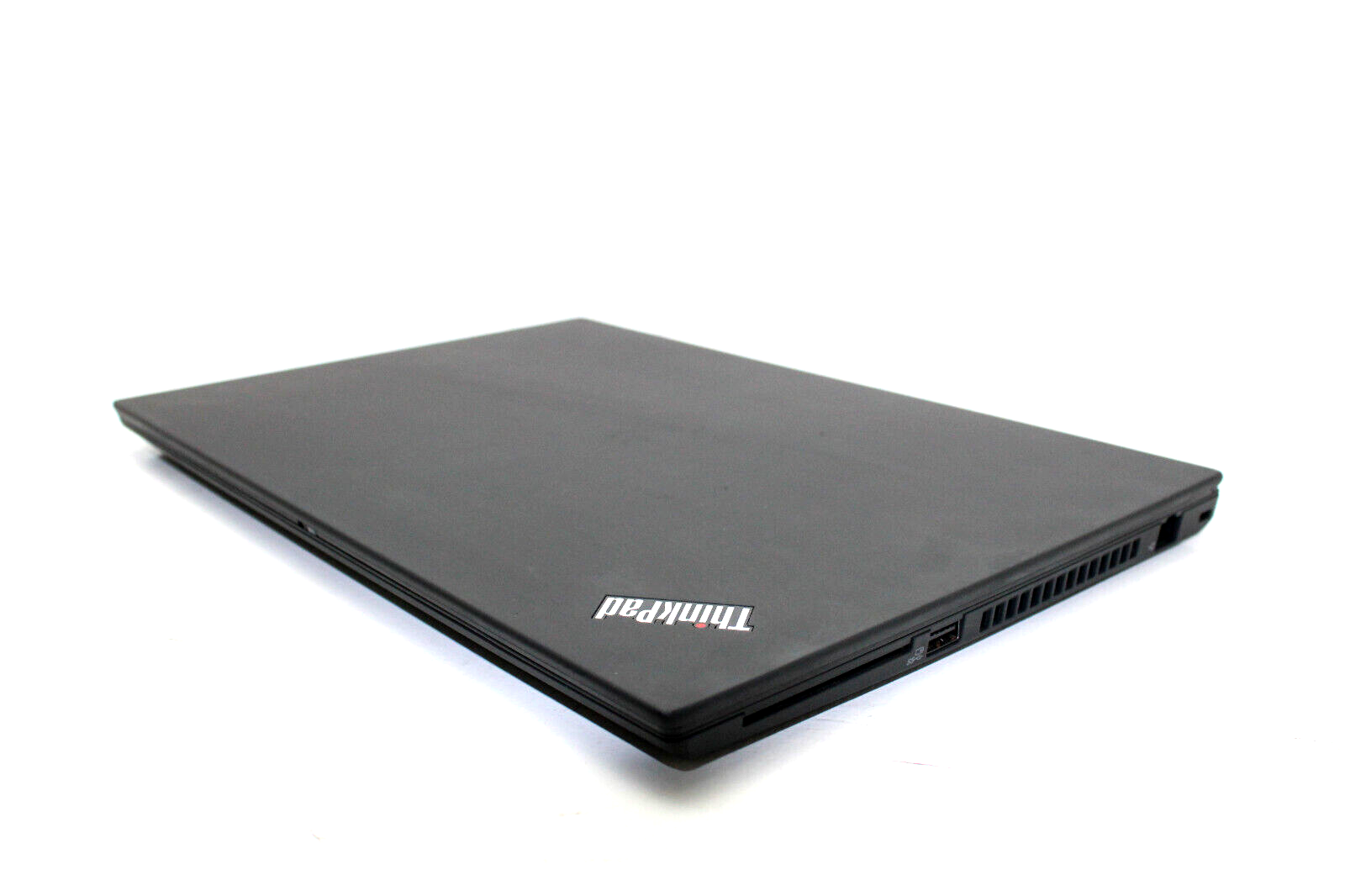 A 3-year-old refurbished ThinkPad T14 alongside a image of Image for: A 3-year-old refurbished ThinkPad T14 alongside a new £600 consumer laptop - the refurb is heavier, more solid, better built, and £100 cheap