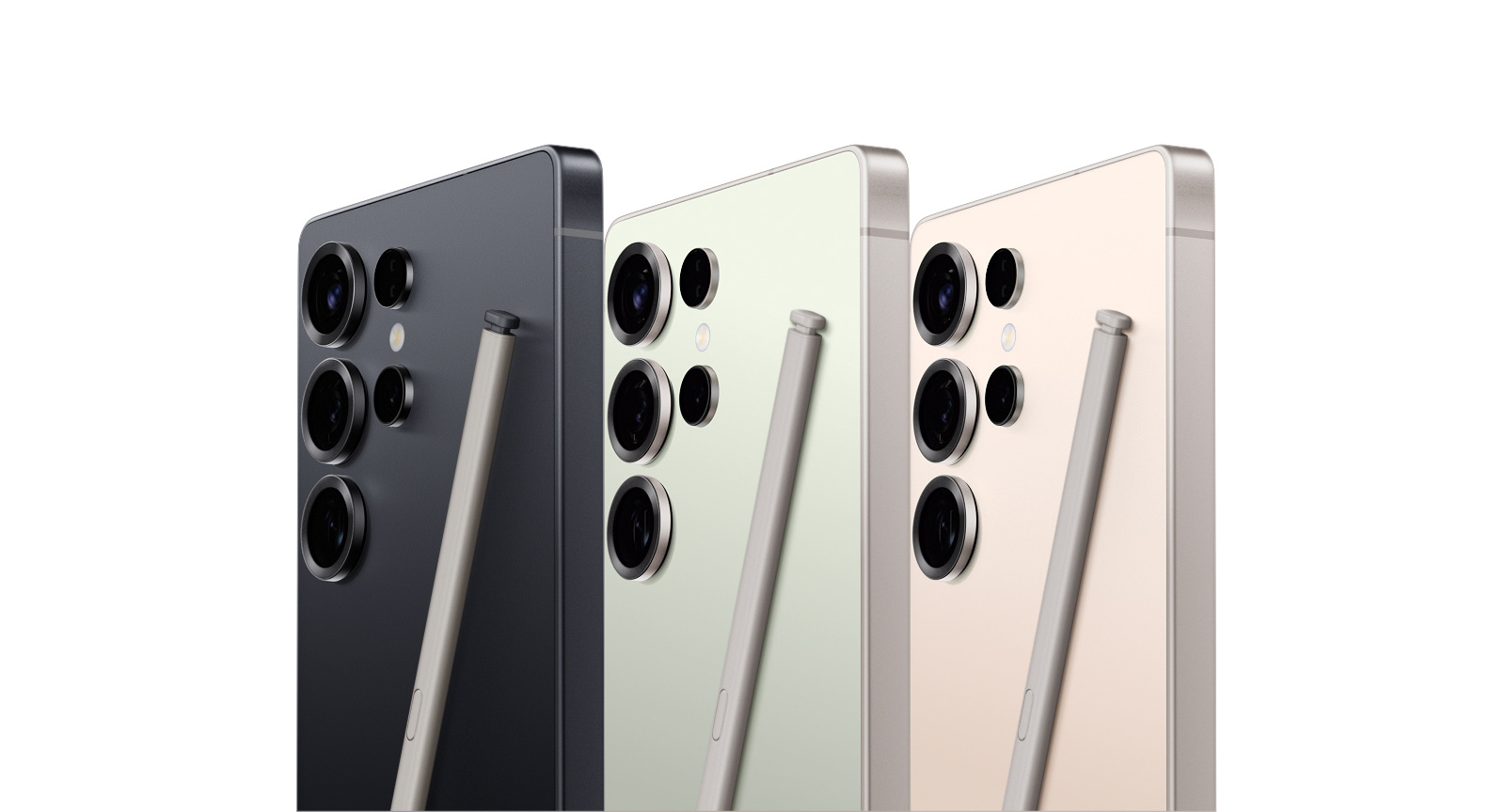Clean product image of the Samsung Galaxy S25 Ultra colour range
