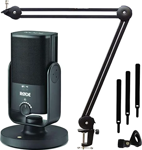 Rode NT-USB Mini USB Studio Condenser Microphone + Keepdrum Articulated Arm