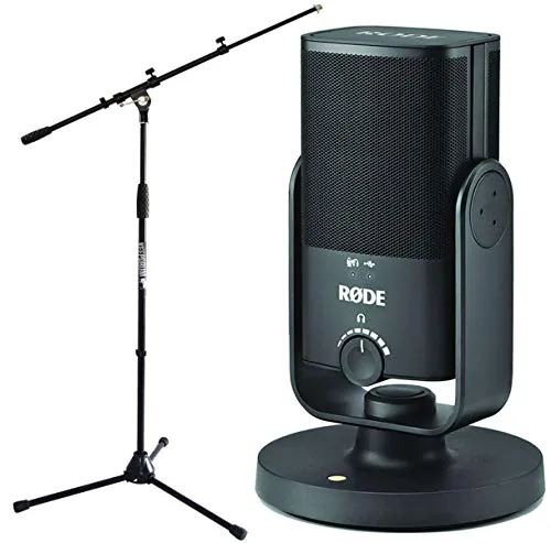 Rode NT-USB Mini USB Studio Condenser Microphone + Keepdurm Microphone Stand