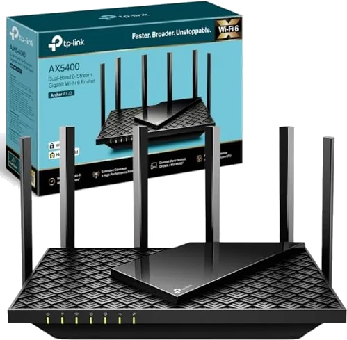 TP-Link Archer AX73 AX5400Mbps WiFi 6 Router, 4x Gbps LAN Ports 1x WAN Port, Dual-Band 6-Stream WiFi Router, 1x USB 3.0 