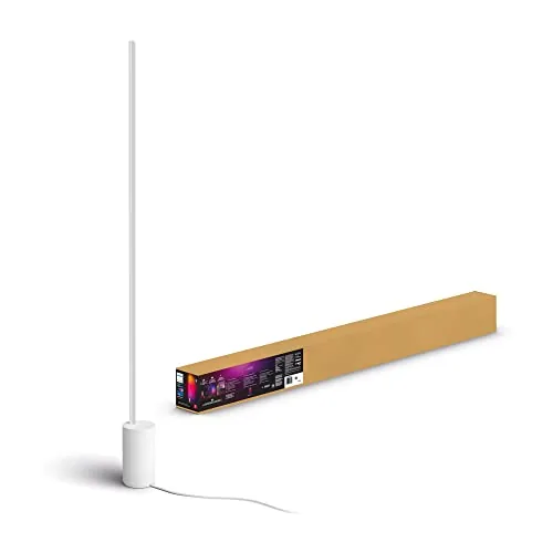 Philips Hue Gradient Signe Floor Lamp White 1800 lm, 16 Million Colours and Colour Gradients, Dimmable, Controllable via
