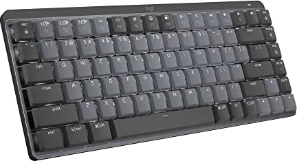 Logitech MX Mechanical Mini Keyboard, 60% Layout, Clicky Switches, Wireless, Backlit, Metal
