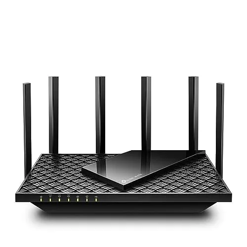 TP-Link Archer AXE75 Wi-Fi 6E WLAN Router (5400 Mbps Tri-Band, 4 × Gigabit LAN Ports, 1 × USB 3.0 Port, WPA3, HomeCare, 