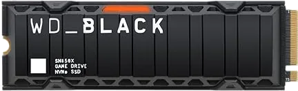 WD_BLACK SN850X 1TB NVMe SSD Heatsink, Up to 7,300 MB/s speeds, M.2 2280
