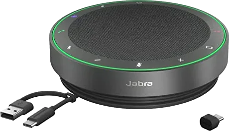 Jabra Speak2 75 Wireless Bluetooth Speakerphone with USB-C Bluetooth Adapter, 4 Noise-cancelling Mics and Full-range 65m