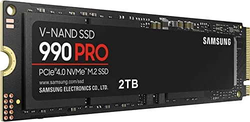 Samsung 990 PRO 2TB M.2 PCIe 4.0 NVMe SSD/Solid State Drive PC/PS5