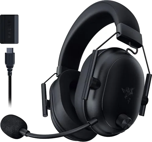 Razer BlackShark V2 HyperSpeed Wireless Gaming Headset: 280g Lightweight - THX Spatial Audio - Bendable Mic - 50mm Drive