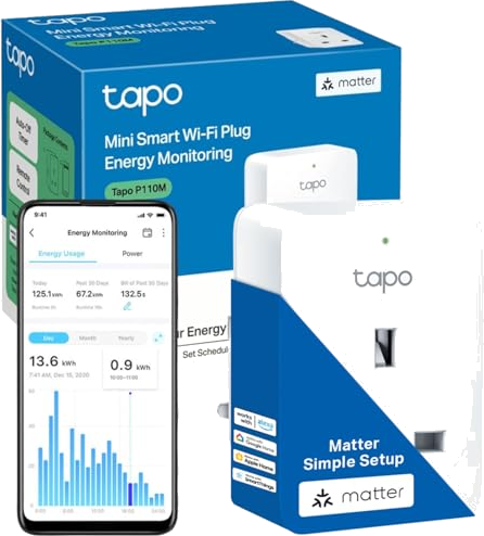 TP-Link Tapo P110M Matter-Enabled Smart Plug