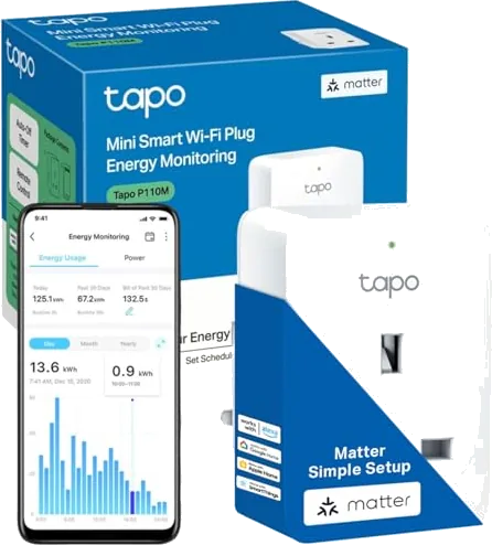 TP-Link Tapo P110M Matter-Enabled Smart Plug