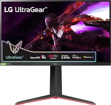 LG UltraGear Gaming Monitor 27GP850P-B, 27 Inch, 1440p, 180Hz O/C, 1ms GtG, Nano IPS Panel, Display HDR 400, AMD FreeSyn
