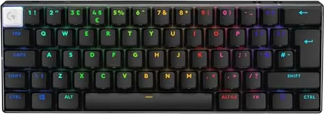 Logitech G PRO X 60 Lightspeed Wireless Gaming Keyboard, Ultra Compact TKL 60% Mechanical Keyboard, LIGHTSYNC RGB, Dual-