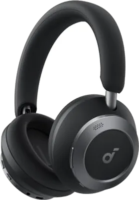 soundcore Space One Pro by Anker, Adaptive Active Noise Cancelling Headphones, Super Foldable Design, 60H Lossless Audio