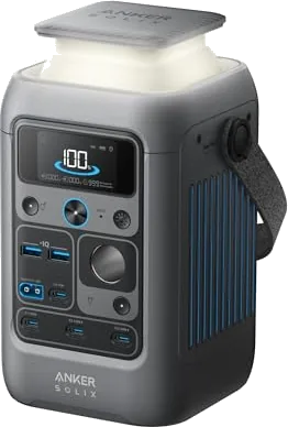 Anker SOLIX C300 DC Portable Power Station & Power Bank, 288Wh LiFePO4 Battery, 300W Solar Generator, for Camping, Outdo