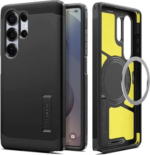 Spigen Tough Armor MagFit Case for Samsung Galaxy S25 Ultra - Black