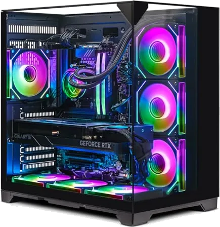 ADMI Gaming PC: AMD Ryzen 7 9800X3D 5.2GHz, AIO Cooler, RTX 5080, 32GB DDR5, 1TB NVMe, WiFi, Dark Xpanse RGB Case, Windo