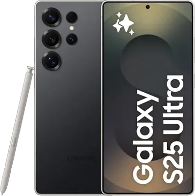 Samsung Galaxy S25 Ultra AI Smartphone, Galaxy AI, 12GB Memory, 512GB Storage, 200MP Camera, S Pen Included, Titanium Bl