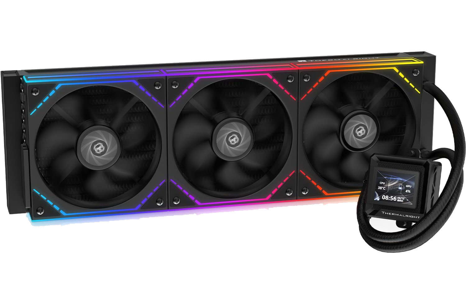 Thermalright FW360 SE ARGB V2 360mm CPU AIO Liquid Cooler for Desktop - TL-M12Q 2000RPM Daisy-Chain Fans, 2