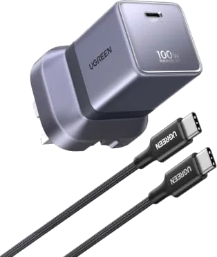 UGREEN Nexode Air 100W USB C Charger with Cable, Foldable GaN Fast Charger